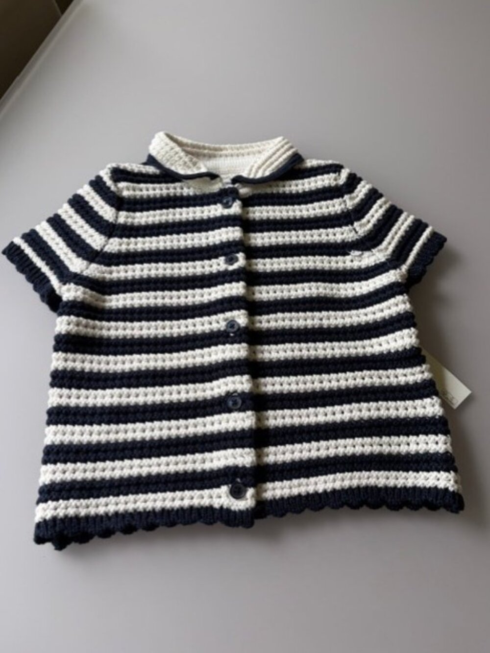 NWT Amazon Essentials Polo Stripe Sweater